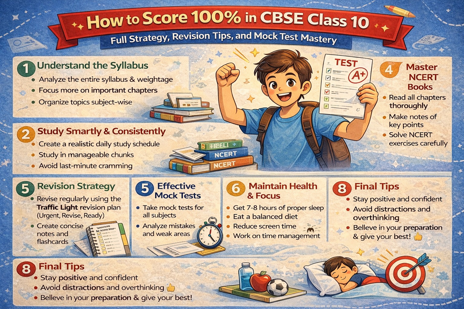 How to Score 100% in CBSE Class 10: Full Strategy, Revision Tips, and Mock Test Mastery