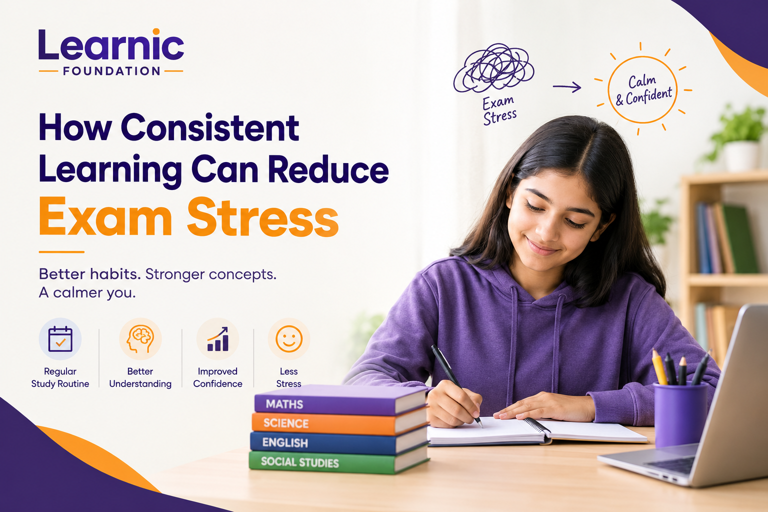 How Consistent Learning Can Reduce Exam Stress